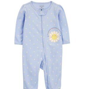 NWT Carter's Girl Carter's Polka Dot Zip-Up Sleep & Play